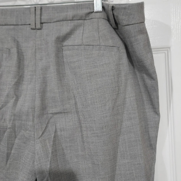 Talbots Black & White Chambray High-Waist Straight Leg Pant in Size 18 - Picture 10 of 16